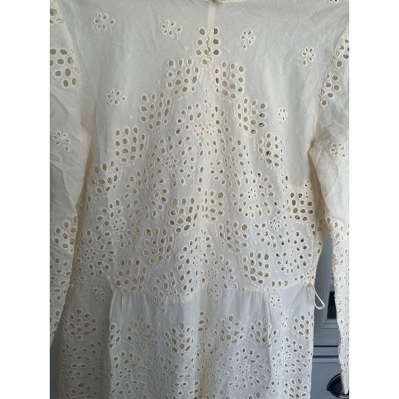 INNIKA CHOO Etta Keet Dress In Broderie Fern Cream Size 1/Small Vacation Resort - Picture 10 of 16